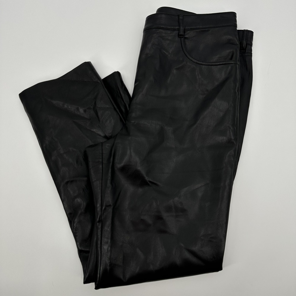 Wilfred Pants Womens 16 Faux Leather Straight Leg High Rise FVL4-6940-11